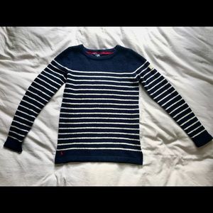 WORN ONCE- Joules striped raglan sweater - Preppy